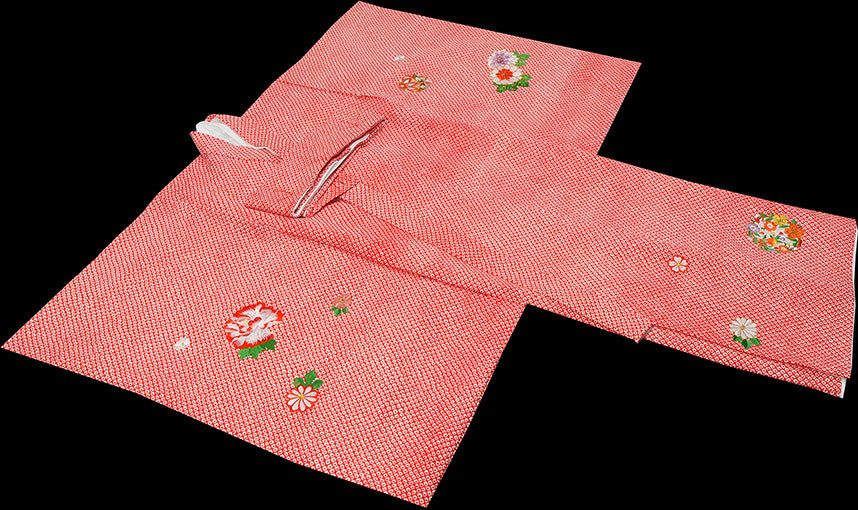 お宮参り 着物 女の子 祝着 正絹 のしめ 初着 産着 新品j3905