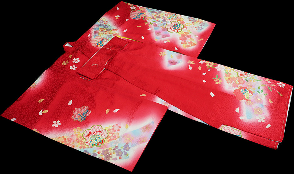 お宮参り 着物 女児祝着 正絹 のしめ 初着 産着 新品j4301