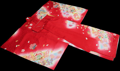 お宮参り 着物 女児祝着 正絹 のしめ 初着 産着 新品j4301