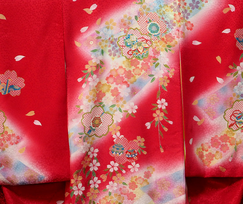 お宮参り 着物 女児祝着 正絹 のしめ 初着 産着 新品j4301