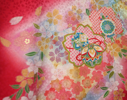 お宮参り 着物 女児祝着 正絹 のしめ 初着 産着 新品j4301