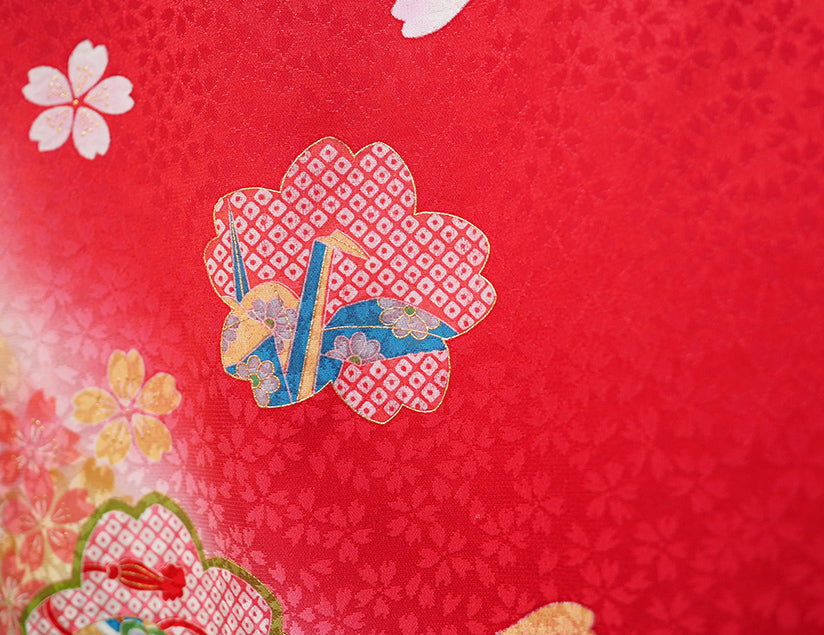 お宮参り 着物 女児祝着 正絹 のしめ 初着 産着 新品j4301