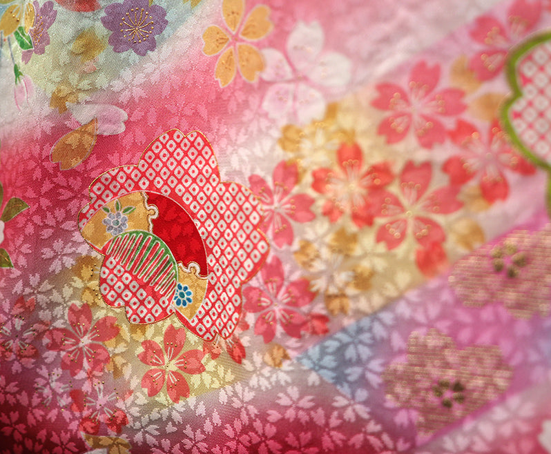 お宮参り 着物 女児祝着 正絹 のしめ 初着 産着 新品j4301