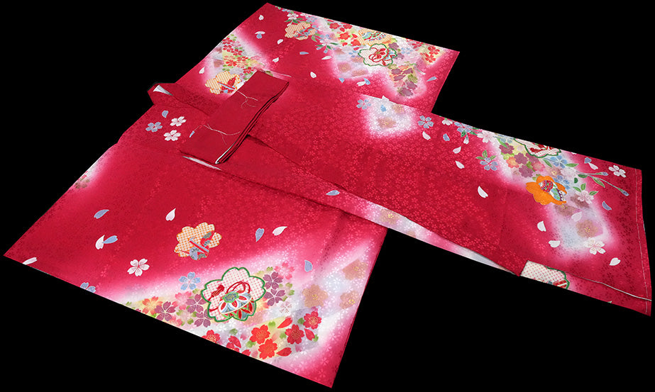 お宮参り 着物 女児祝着 正絹 のしめ 初着 産着 新品j4301