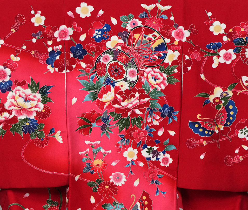 お宮参り 着物 女児祝着 正絹 のしめ 初着 産着 新品j51017