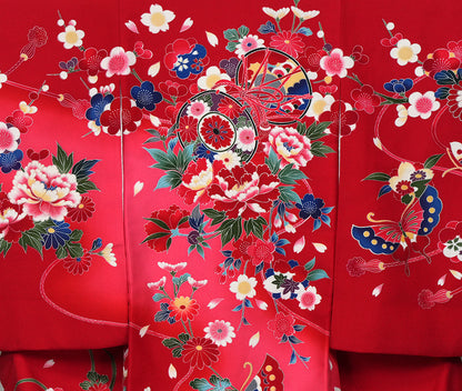 お宮参り 着物 女児祝着 正絹 のしめ 初着 産着 新品j51017