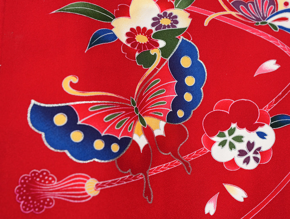 お宮参り 着物 女児祝着 正絹 のしめ 初着 産着 新品j51017