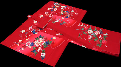 お宮参り 着物 女児祝着 正絹 のしめ 初着 産着 新品j51017