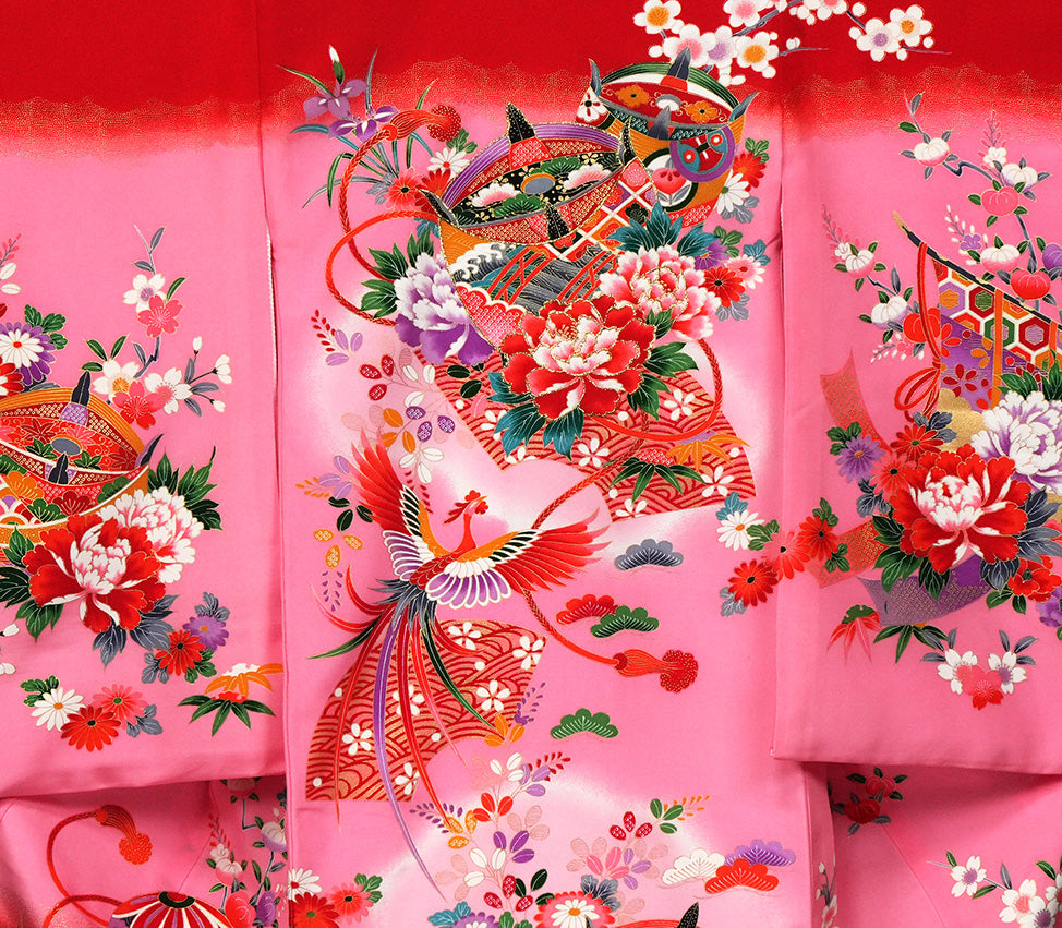 お宮参り 着物 女児祝着 正絹 のしめ 初着 産着 新品j51018