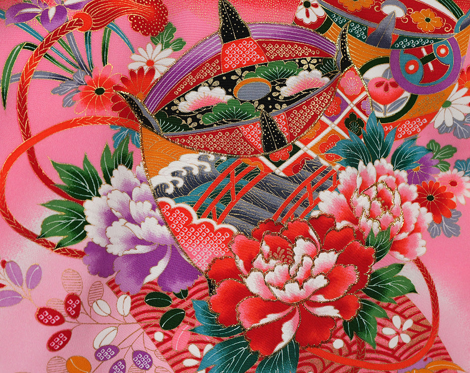 お宮参り 着物 女児祝着 正絹 のしめ 初着 産着 新品j51018