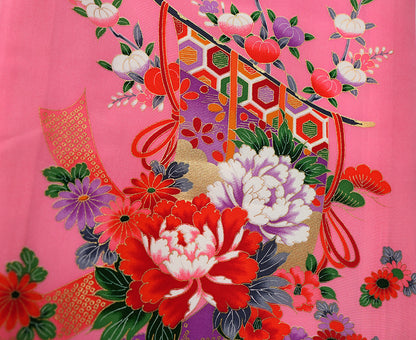 お宮参り 着物 女児祝着 正絹 のしめ 初着 産着 新品j51018