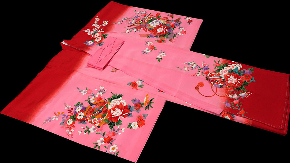 お宮参り 着物 女児祝着 正絹 のしめ 初着 産着 新品j51018