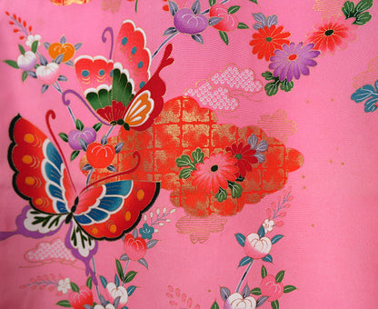 お宮参り 着物 女の子 祝着 赤 ピンク 初着 産着 新品j51019