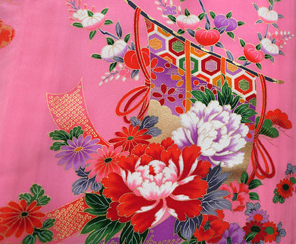 お宮参り 着物 女の子 祝着 赤 ピンク 初着 産着 新品j51019