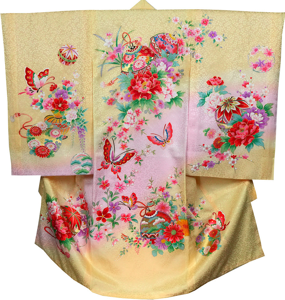 お宮参り 着物 女児祝着 正絹 のしめ 初着 産着 新品j51020