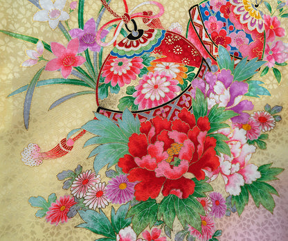 お宮参り 着物 女児祝着 正絹 のしめ 初着 産着 新品j51020