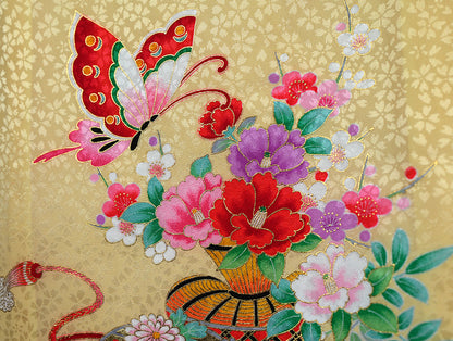 お宮参り 着物 女児祝着 正絹 のしめ 初着 産着 新品j51020