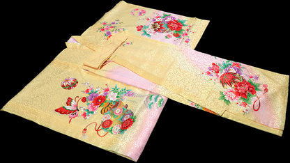 お宮参り 着物 女児祝着 正絹 のしめ 初着 産着 新品j51020