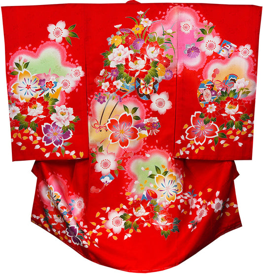 お宮参り 女の子 着物 祝着 正絹 のしめ 初着 産着 新品j51021