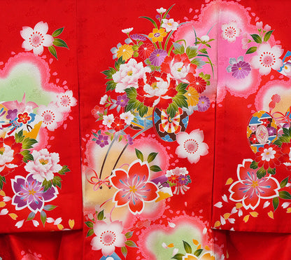 お宮参り 女の子 着物 祝着 正絹 のしめ 初着 産着 新品j51021