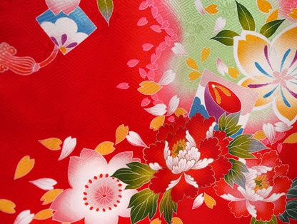 お宮参り 女の子 着物 祝着 正絹 のしめ 初着 産着 新品j51021