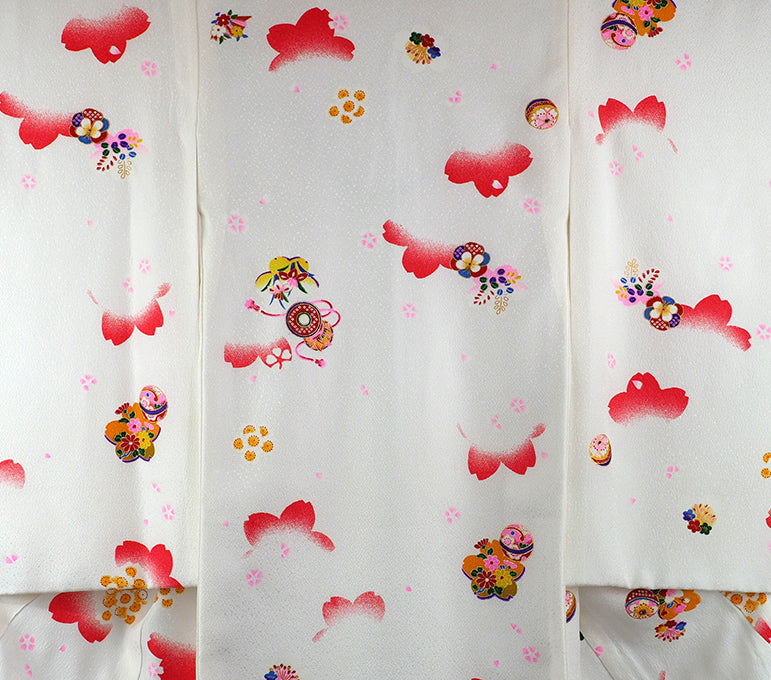 お宮参りから七五三まで！ 女児祝着 正絹 のしめ 初着 産着 新品j7304