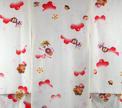 お宮参りから七五三まで！ 女児祝着 正絹 のしめ 初着 産着 新品j7304