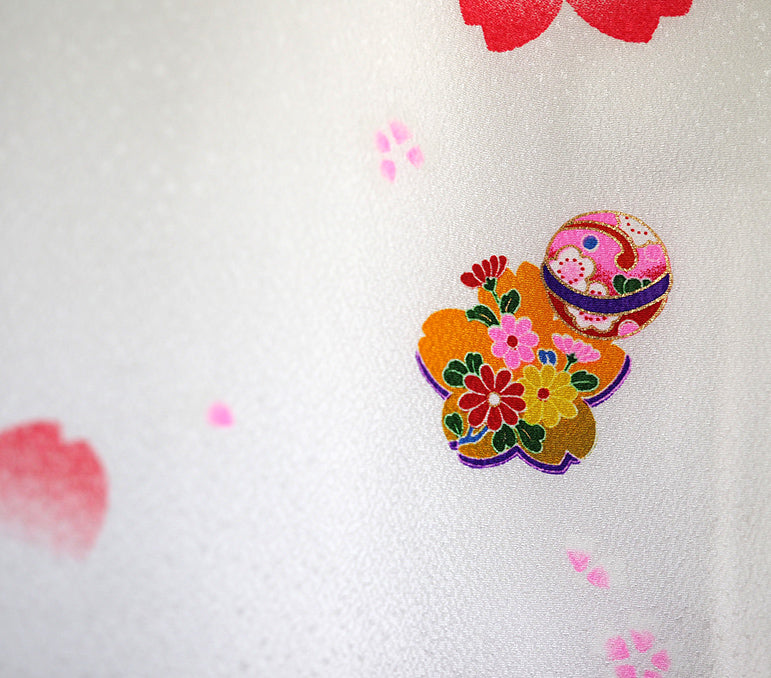 お宮参りから七五三まで！ 女児祝着 正絹 のしめ 初着 産着 新品j7304