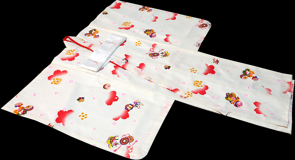 お宮参りから七五三まで！ 女児祝着 正絹 のしめ 初着 産着 新品j7304