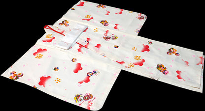 お宮参りから七五三まで！ 女児祝着 正絹 のしめ 初着 産着 新品j7304