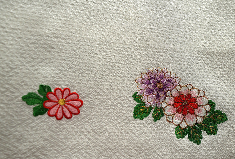 お宮参り着物 女児祝着 正絹 のしめ 初着 産着 絞り 新品j912