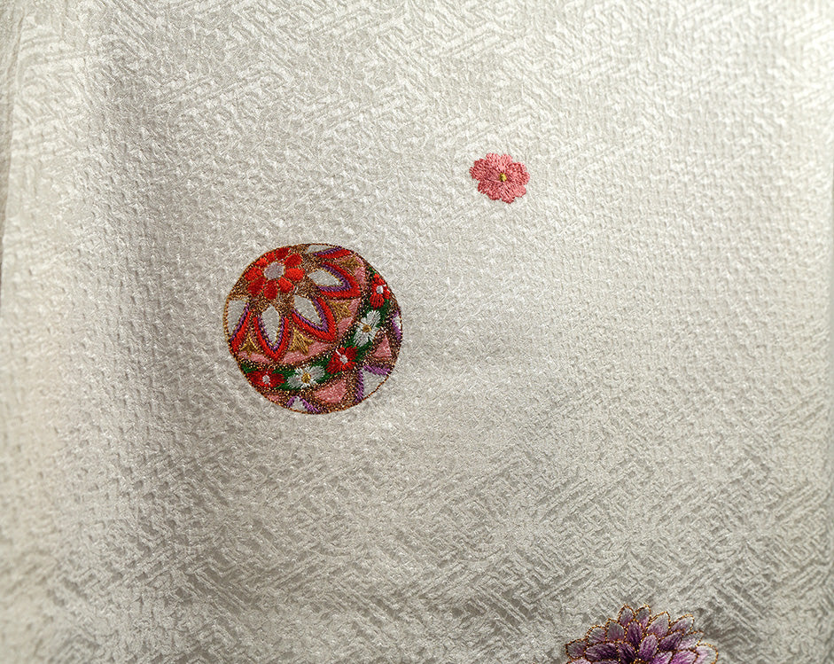 お宮参り着物 女児祝着 正絹 のしめ 初着 産着 絞り 新品j912