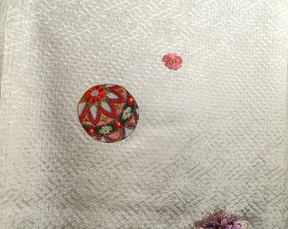 お宮参り着物 女児祝着 正絹 のしめ 初着 産着 絞り 新品j912