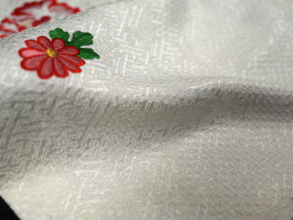 お宮参り着物 女児祝着 正絹 のしめ 初着 産着 絞り 新品j912