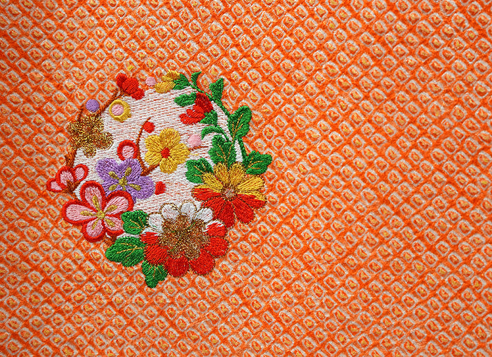 お宮参り着物 女児祝着 正絹 のしめ 初着 産着 絞り 新品j916