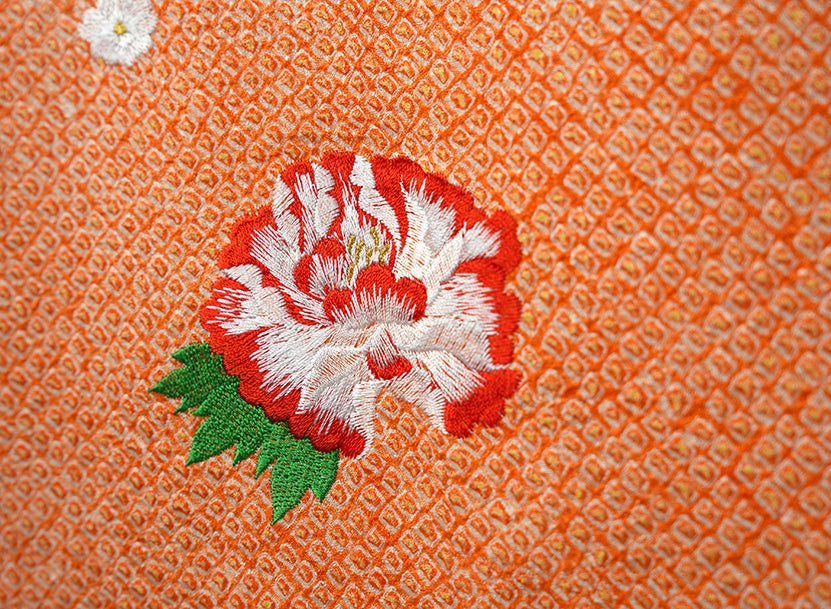 お宮参り着物 女児祝着 正絹 のしめ 初着 産着 絞り 新品j916