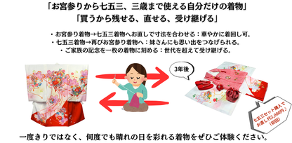 お宮参り 着物 女の子 正絹 祝着 初着 毬柄 【日本製】j3102